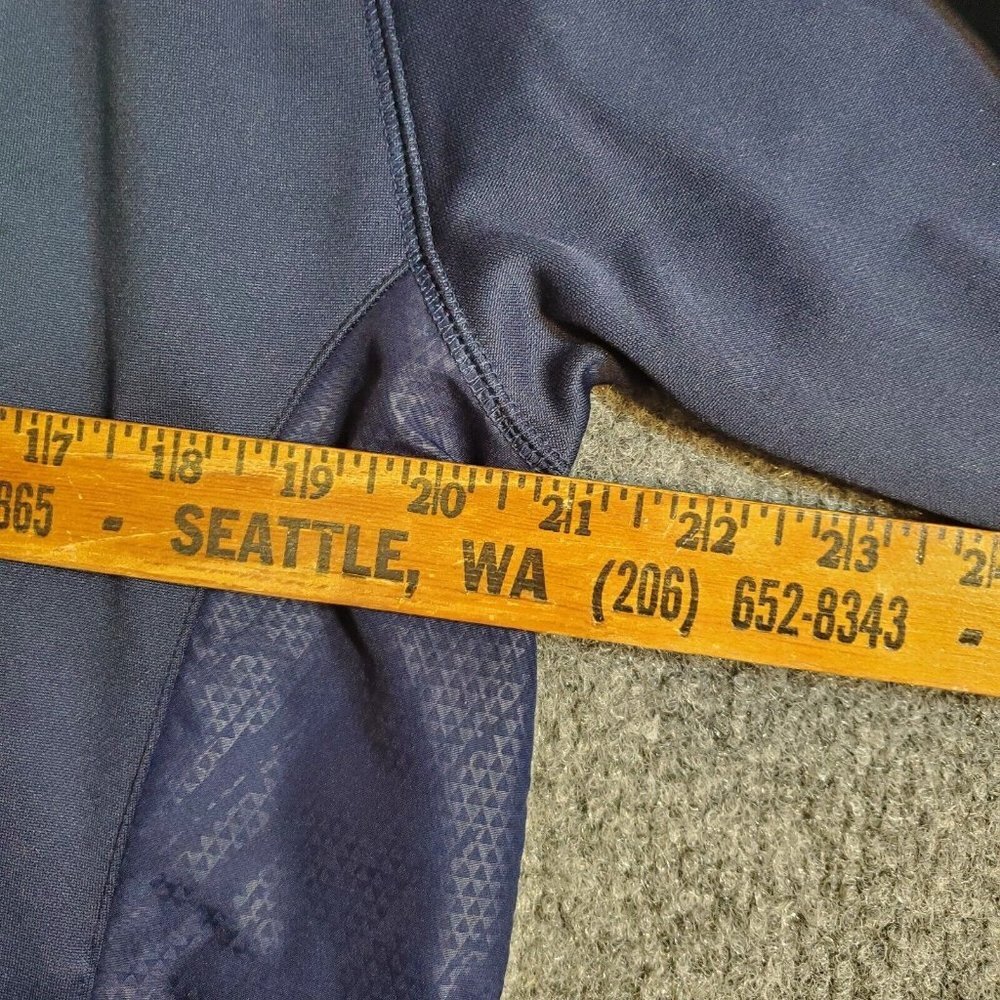 NFL Seattle Seahawks Majestic Zip Up Thermabase Size M Blue Logo Hooded Jacket - Picture 7 of 10